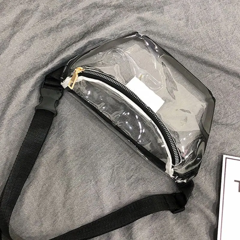 1 шт. женская прозрачная поясная сумка из ПВХ|Поясные сумки| |
