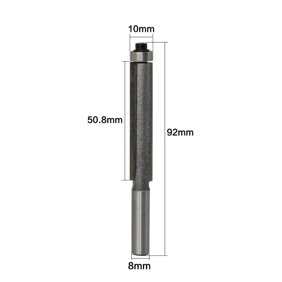 Фреза из карбида вольфрама с хвостовиком 8 мм длинное лезвие фреза подшипником по