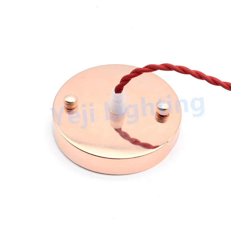 Розовое золото лампа Эдисона в стиле ретро держатель шнур набор потолок роза с