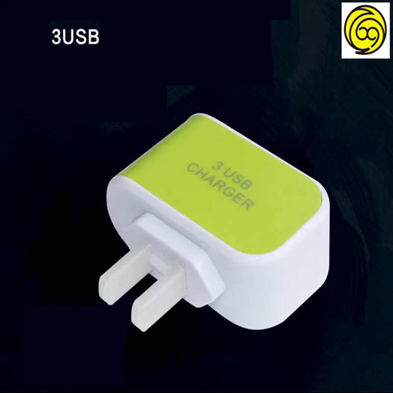 10 шт 5В 1А Смарт путешествия 3 USB зарядное устройство адаптер настенный