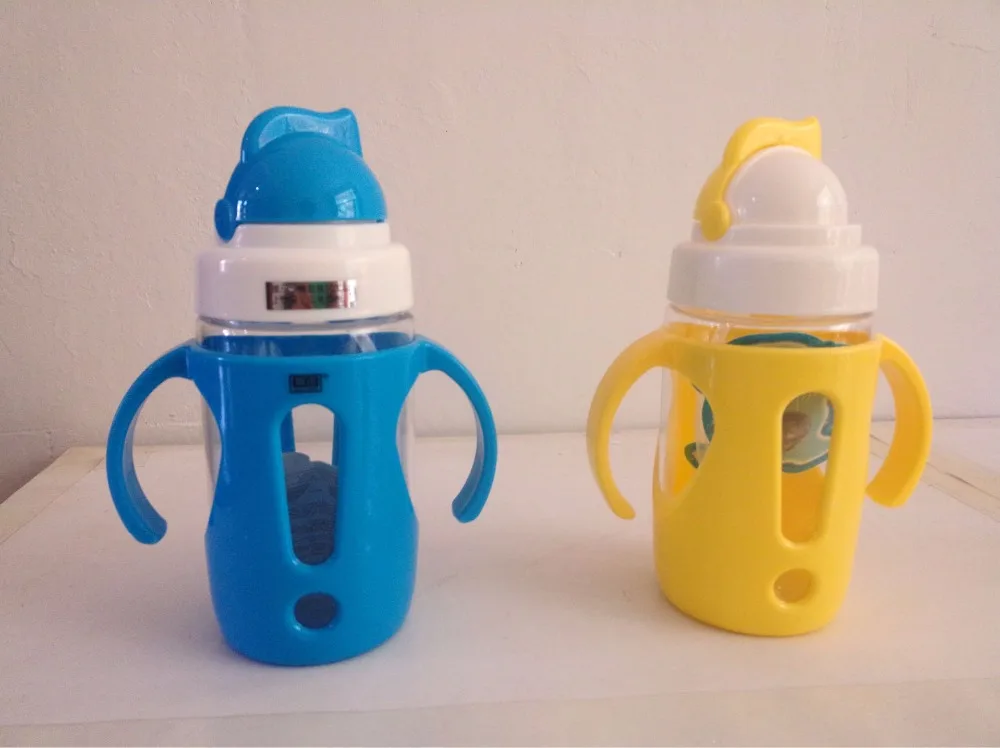 1 шт. детские бутылки для воды 350 мл с соломинкой пластиковые питья BPA бесплатно