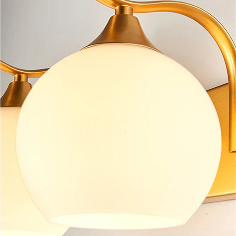 New Creative Single/Double Heads Round Ball Wall Lamp Modern Minimalist Gold E27 Light For Bedroom Corridor Hotel Bar Decor | Лампы и