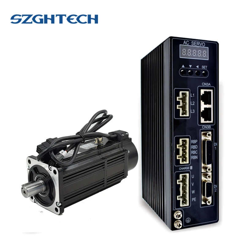 GH-4M01T003E  220V 100W AC Servo motor  100W,0.32NM,3000RPM servo motor Single-Phase With Match Driver