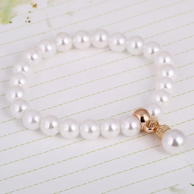 Роскошные свадебные браслеты с шариком из искусственного жемчуга | Украшения и