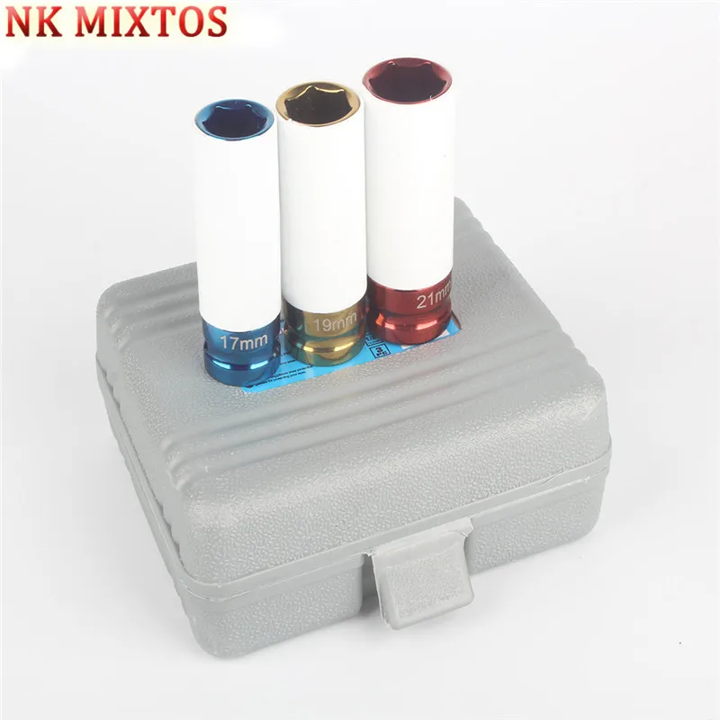 NK MIXTOS 3 шт. 1/2 дюймов 17 мм 19 21 сплав тонкий настенный автомобиль колесо Глубокий