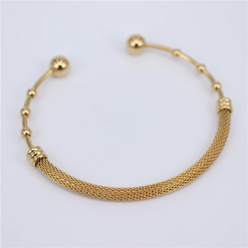 Wholesale Cuff Bangle& Bracelet Stainless Steel Bangle for Men Women Vintage Jewelry Gold Color Factory Price LH748