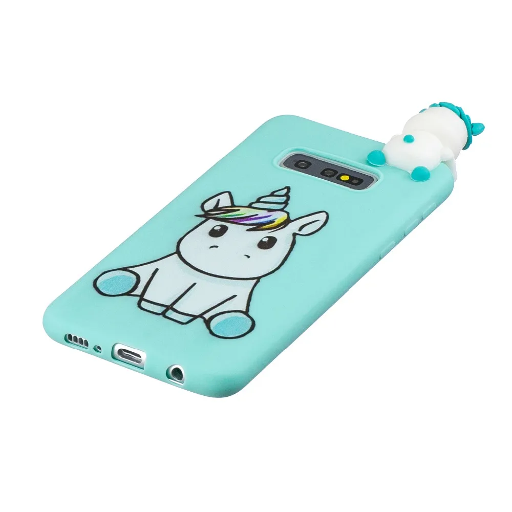 FLYKYLIN Cartoon Case For Samsung Galaxy S10 Plus S7 Edge S8 S9 Cover S10e Soft TPU Silicone 3D Toys Coque |