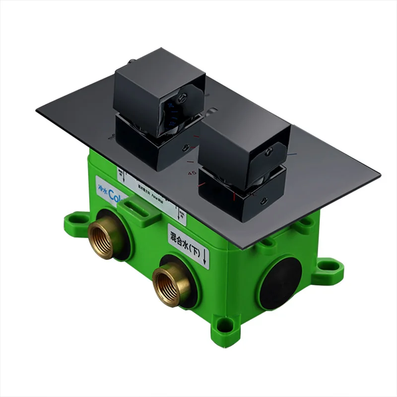 ULGKSD термостатический душевой Клапан хром/черный латунный керамический