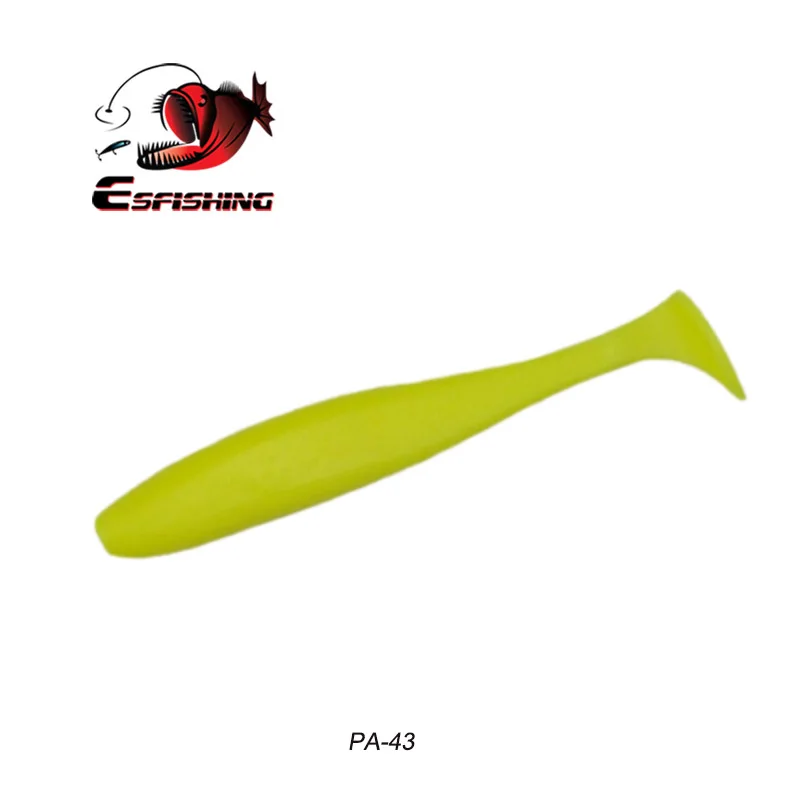 PA43 Esfishing рыболовные приманки мягкие crazy Easy shiner Shad 50 мм 0,8 г 20 шт. мягкие приманки флэш-воблер Карп весло для рыбалки хвост Iscas - Цвет: PA43