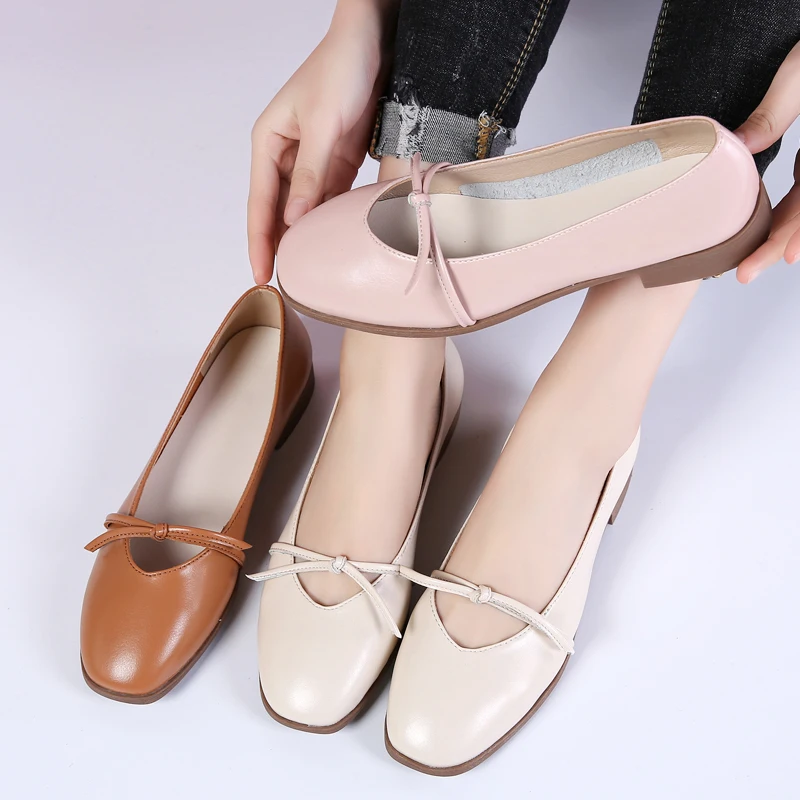 Plardin/Новинка кожаная Женская легкая обувь ручной работы Прошитые мокасины на