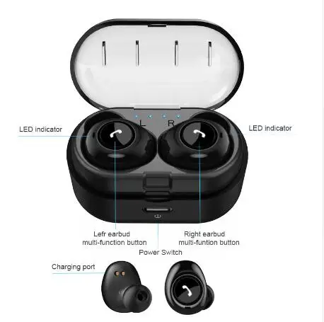 Bluetooth наушники CP 7 TWS мини 5 0 Беспроводные стереонаушники с басами гарнитура