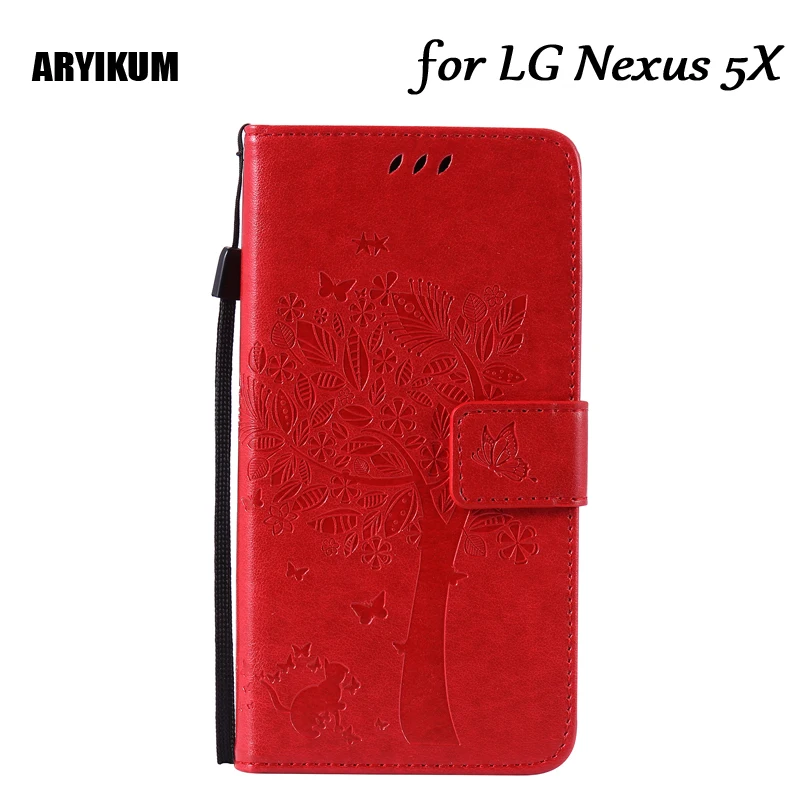 Кожаный чехол ARYIKUM с 3D узором для Nexus 5X5 X Nexus5X черный кошелек магнитом откидной