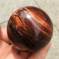1pcs natural red tiger eye gemstone sphere healing quartz crystal polished ball as gift mineral stones