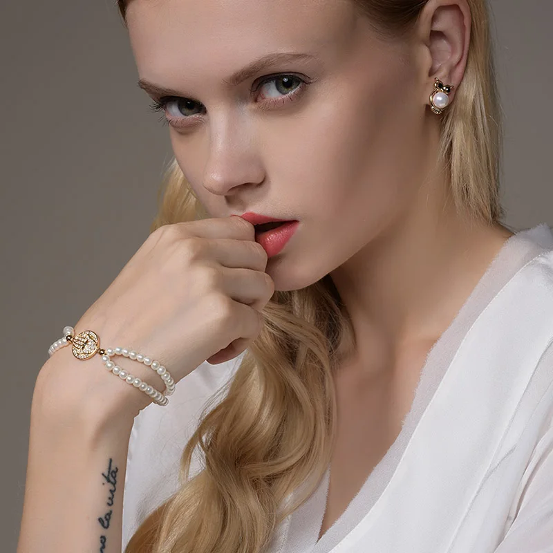 XUANPAI Bling CZ камни Хамса ручные круглые очаровательные женские браслеты имитация