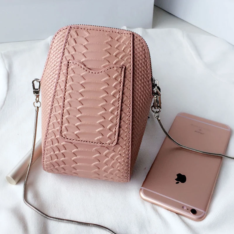 Женская сумка из натуральной кожи с имитацией под крокодила|travel handbag|genuine leather