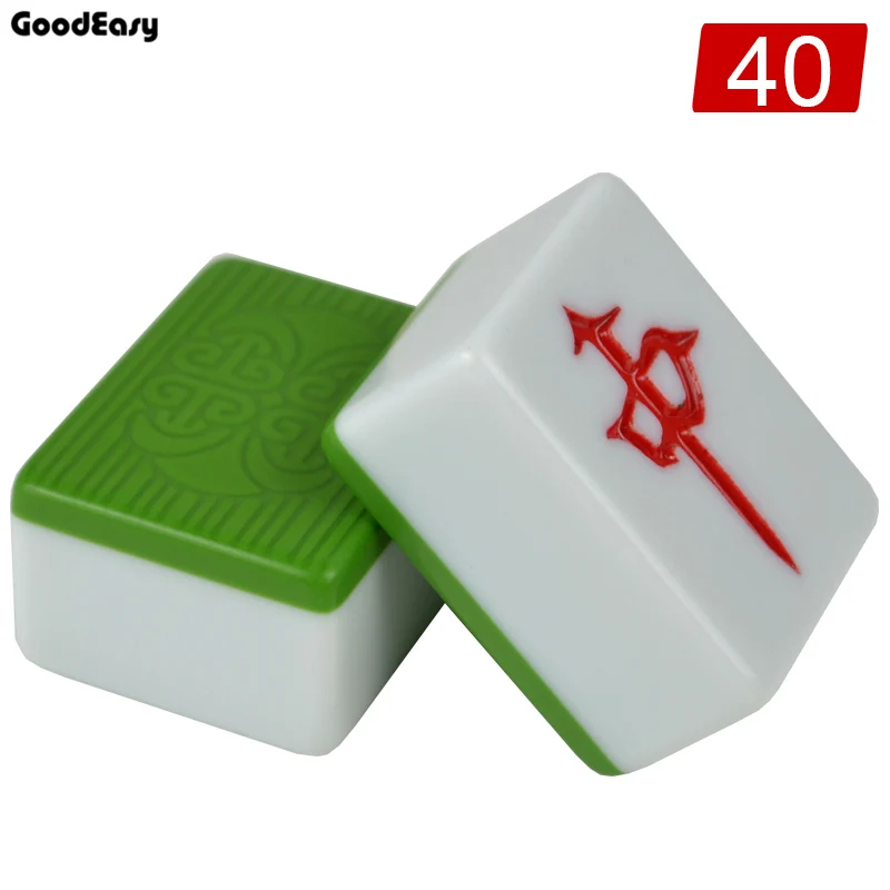 Green40 Горячий Мини Набор для игры в маджонг настольная игра Mah-jong путешествия настольная игра Крытый развлечения китайский Забавный семейный стол настольная игра - Цвет: Green40