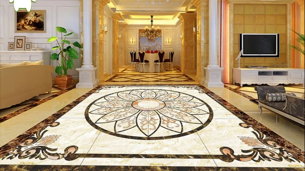 3d обои с рисунком пола самоклеящиеся из ПВХ ножа и воды для ресторана украшение