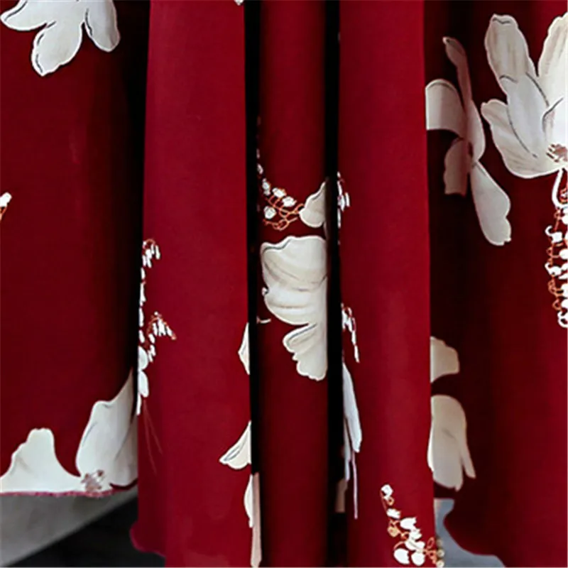 Модное женское платье с цветочным принтом Осеннее тонкое элегантное 2019 нового