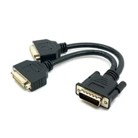 xiwai dms 59 male to dual dvi 245 female female splitter extension cable for graphics cards monitor