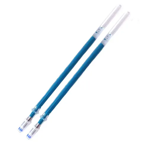 2PCS sky blue Refill 1 шт или 3 шт стираемая ручка стержень стираемая шариковая ручка ручки цветные чернила 0,5 мм шариковая ручка для школы офисные канцелярские принадлежности - Цвет: 2PCS sky blue Refill