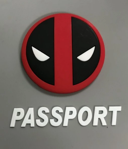 Grey Passport Cover CAJIFUCO, Обложка для паспорта, мультяшная, ПВХ, карамельный цвет, держатель для паспорта, для женщин и мужчин, чехол для паспорта, силиконовый, держатель для карт - Цвет: Grey Passport Cover