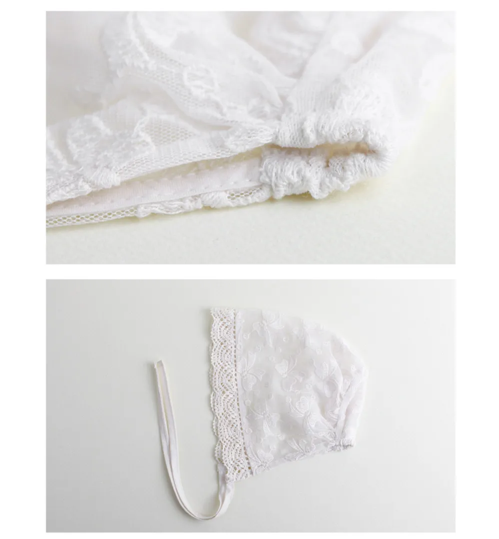 Кружевная прозрачная шапка для новорожденных девочек детская Шапка-бини