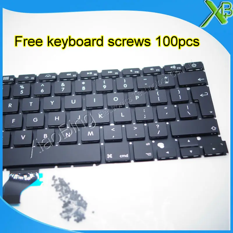 5 шт. новая английская клавиатура + 100 винтов для клавиатуры MacBook Pro Retina 13 3 дюйма A1502