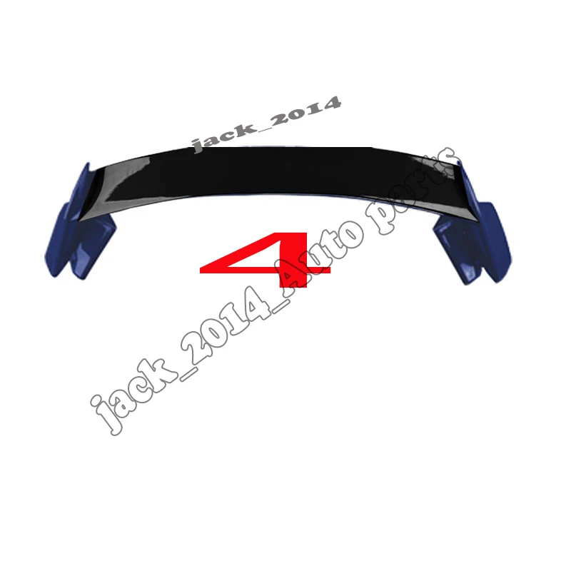 Blue Black Для Honda Civic type-R хэтчбек краска задний спойлер, крыло, багажник - Цвет: Blue Black
