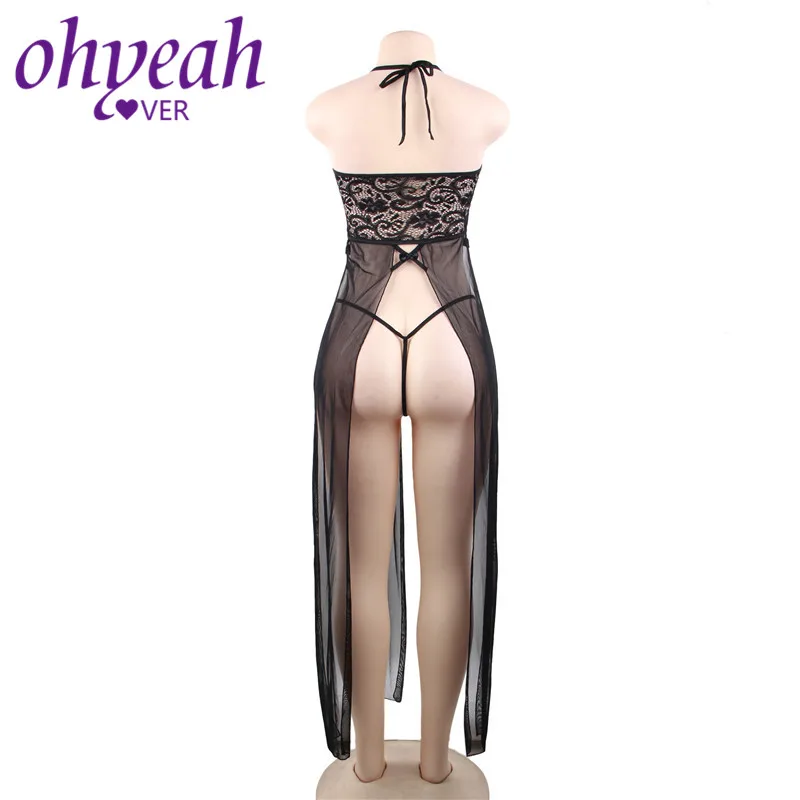 Ohyeahlover кружевное белье для женщин выдалбливают ночное сексуальное платье
