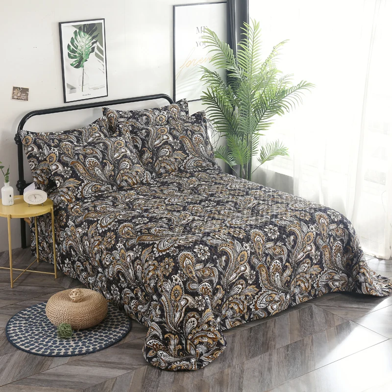 Comprare Di Spessore Classici Della Moda Trapuntato Diffusione Letto Morbido Set Copriletto Tatami Zerbino Letto Copriletto Federe Divano Nuvolosa 245*250 Centimetri Formato 3Pcs