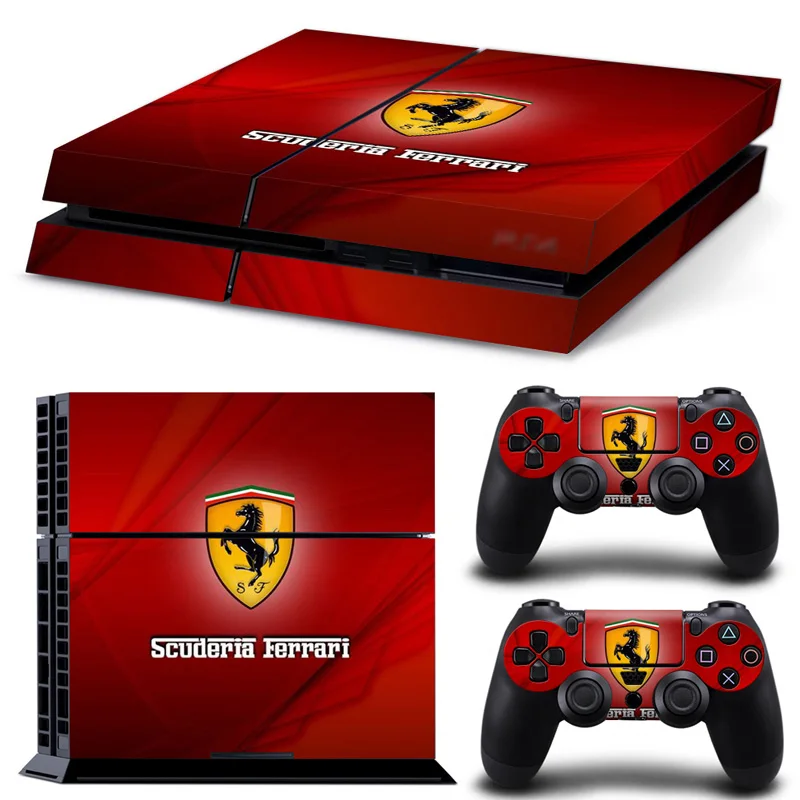 New Play Station 4 игры кулон со стрелками скины наклейки на геймпад с Кепки Ferrari Стиль
