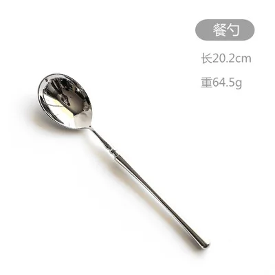 1pcs as photo 18/10 Золотой набор столовых приборов из нержавеющей стали, зеркальная полировка, столовая посуда, столовый нож, вилка, продукты, инструменты, кухонные аксессуары - Цвет: 1pcs as photo