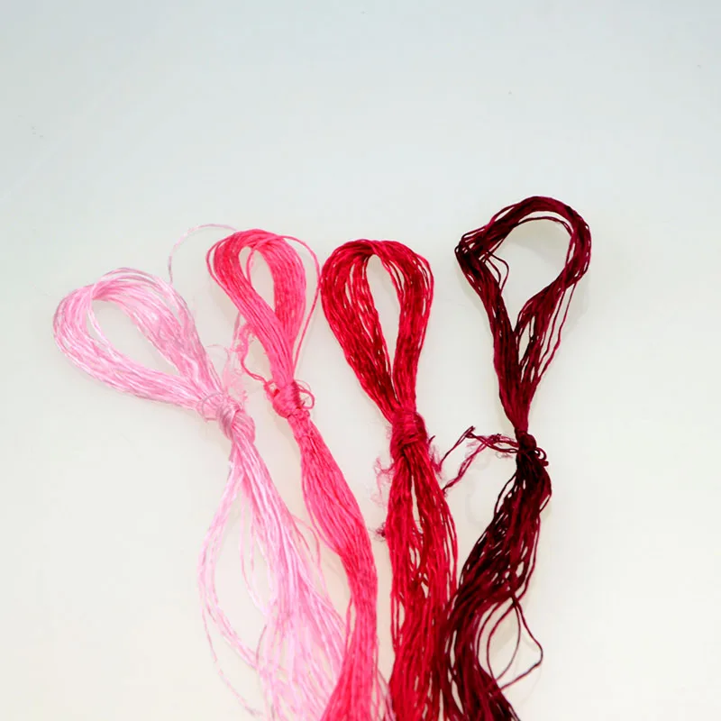 Популярный цвет 4 picese silk/Spiraea вышивка/Обычная цветная шелковая нить/шелковая вышивка ручной работы