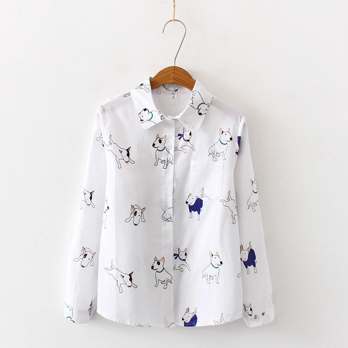 Женские осенние новые модные хлопковые блузки с принтом пчелы Рубашки