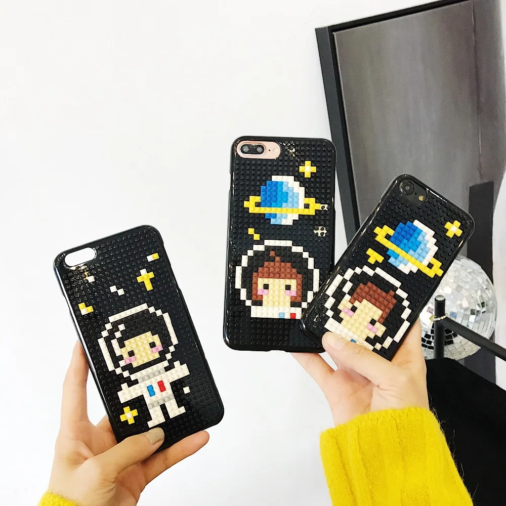 Чехол для телефона с космическими головоломками iPhone XR Детские кубики Lego DIY чехол