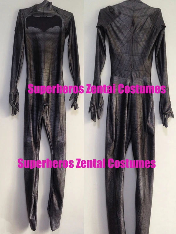 Zentai боди с 3D принтом DOJ Темный рыцарь Брюс Уэйн костюмы для косплея спандекс