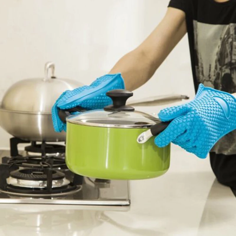 1pc/120g Пособия по кулинарии силиконовые перчатки Защита окружающей среды легко