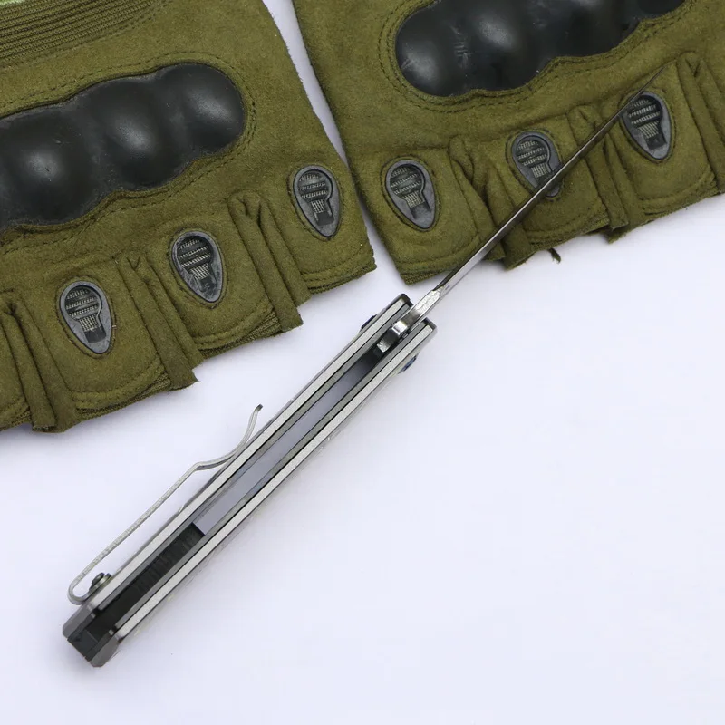 TIGEND-CM83 складной нож с 3D принтом бабочки, серый стальной нож с ручкой для занятий спортом на открытом воздухе, карманный нож для повседневного использования, Охотничий пояс, инструменты
