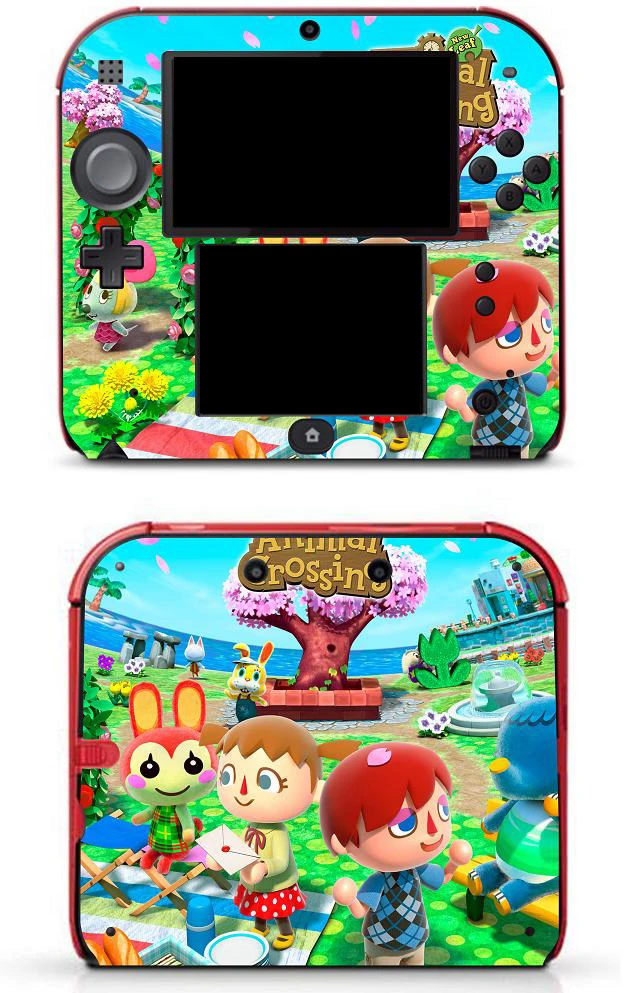 Виниловая Защитная пленка для Nintendo 2DS с пересекающимися животными 309|protector