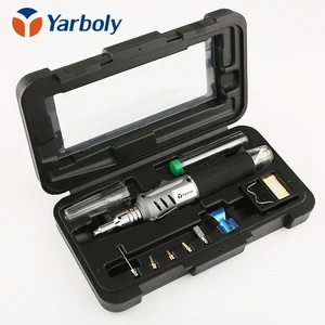 Паяльник HS-1115K, профессиональный набор паяльфонарь 10 в 1, 26 мл