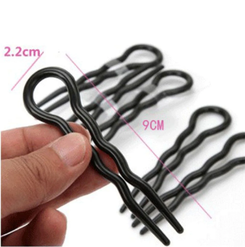 

Makeup Clasp Black 3 pcs 90mm U shaped Hair Grips Pins Clip Tool Women Hairpin