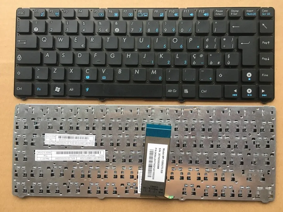 Новая итальянская клавиатура для ASUS EeePC Epc 1215T 1215 1215N 1215P 1215PED 1215PN IT Layout Клавиатура