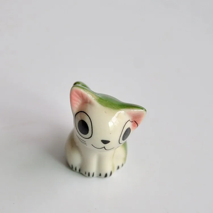 2 шт./лот подставка для палочек Lucky Green Cat керамических Подставка столовых приборов