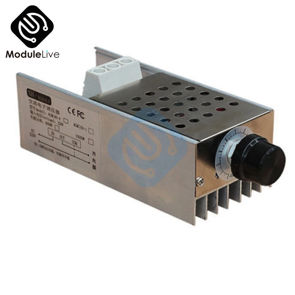 Регулятор скорости SCR 10000W 25A высокой мощности регулятор напряжения диммер