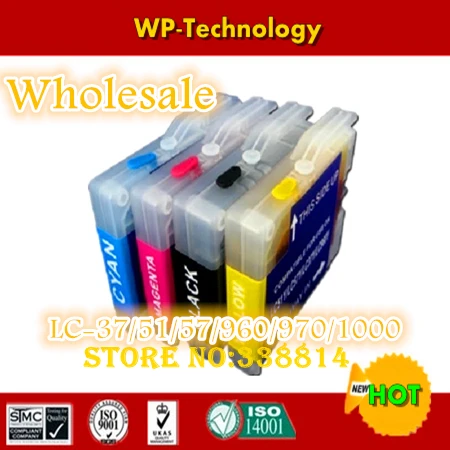 

[Wholesale]Refill cartridge suit for LC37 LC51 LC57 LC960 LC970 LC1000,suit for Brother DCP-130C/135C/150C/155C/330C/350C/540CN