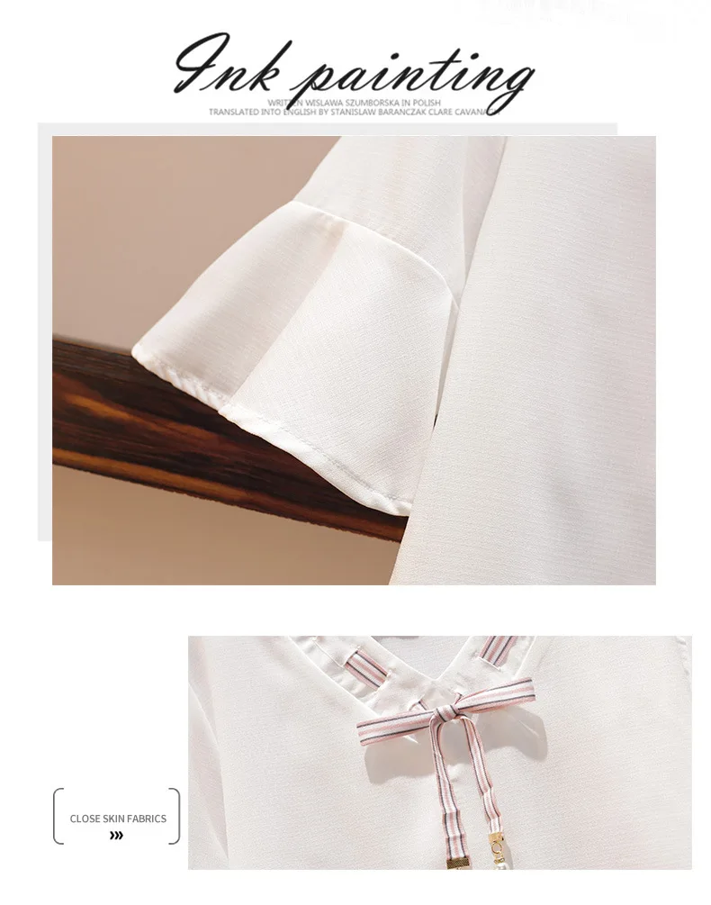 ICHOIX summer pants sets 3xl 4xl 2 piece set women elegant OL wide leg pants Casual bow 2 piece outfits plus size clothing