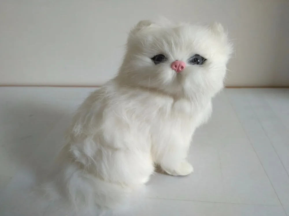 

Модель квадратного кота 10x7x13 см, модель из полиэтилена и искусственной кожи с изображением белого кота, реквизит, подарок для украшения дома...