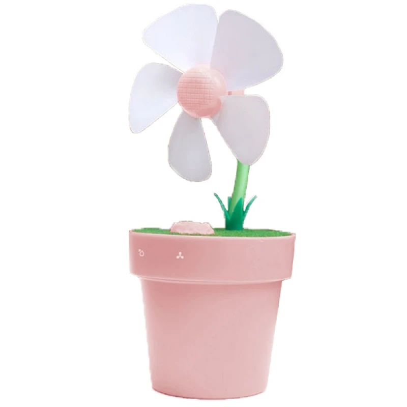 Цветочный горшок стиль мини вентилятор USB увлажнитель воздуха Настольный