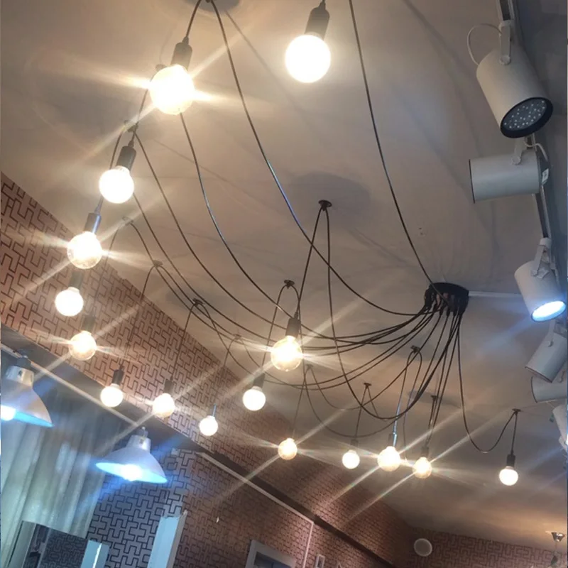 Промышленный винтажный подвесной светильник в стиле ретро лампа лофт для