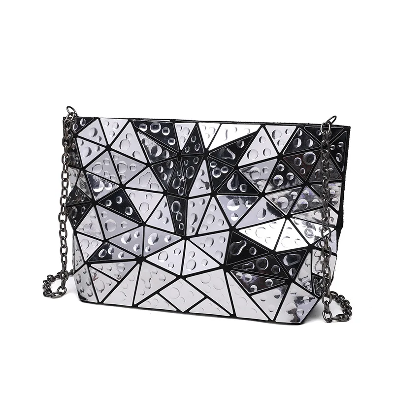 New Bao Bag Womens Clutch Handbag Hologram Female Chain Shoulder Bags Drops Of Water Geometric Crossbody Messenger bolso | Багаж и сумки
